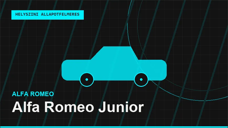 Alfa Romeo Junior helyszíni autó állapotfelmérés vásárlás előtt