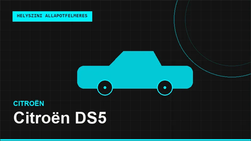 Citroën DS5 helyszíni autó állapotfelmérés vásárlás előtt