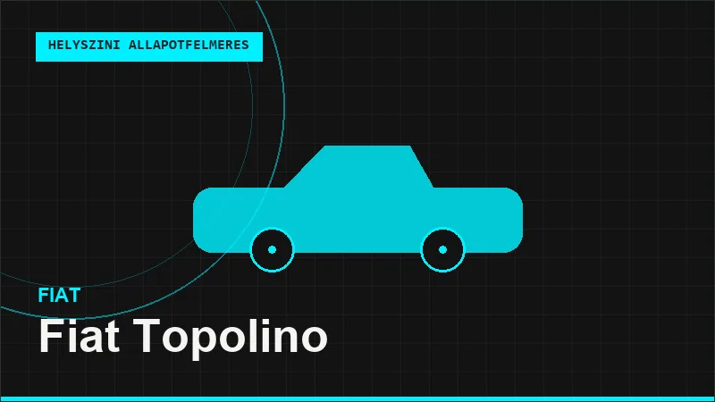 Fiat Topolino helyszíni autó állapotfelmérés vásárlás előtt