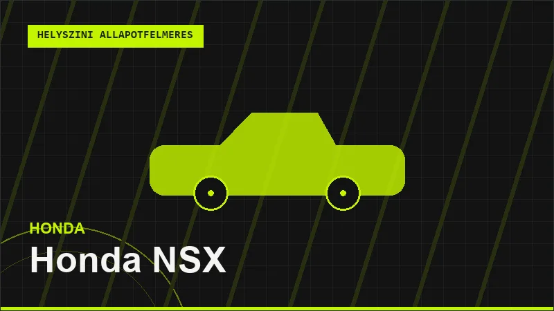 Honda NSX helyszíni autó állapotfelmérés vásárlás előtt