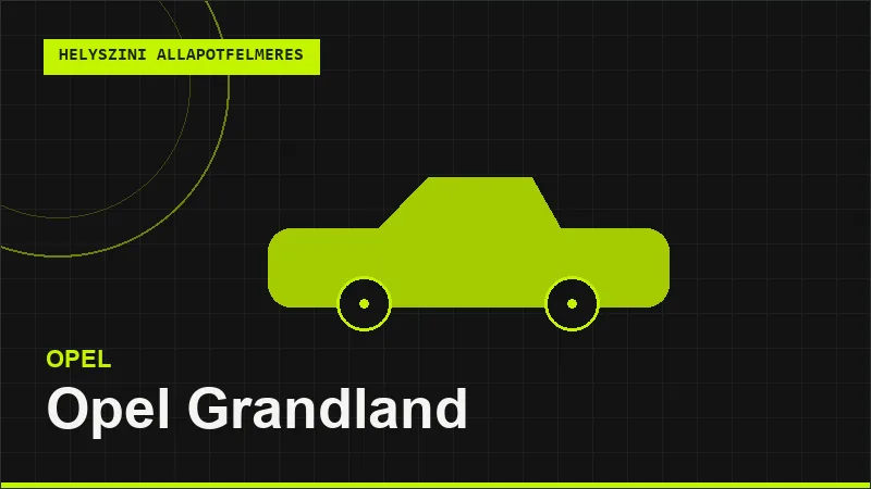 Opel Grandland helyszíni autó állapotfelmérés vásárlás előtt