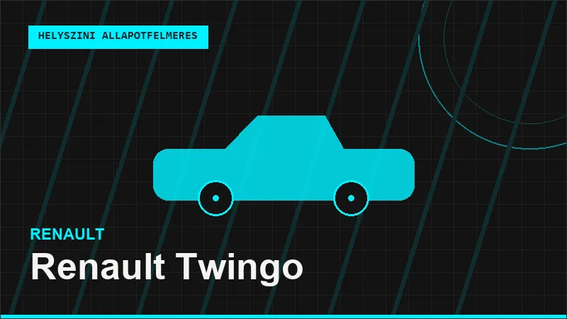Renault Twingo helyszíni autó állapotfelmérés vásárlás előtt