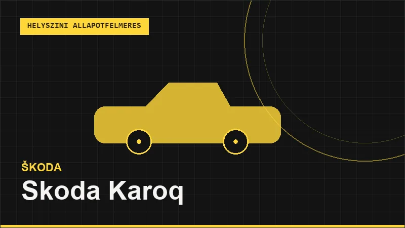 Skoda Karoq helyszíni autó állapotfelmérés vásárlás előtt