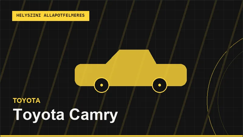 Toyota Camry helyszíni autó állapotfelmérés vásárlás előtt