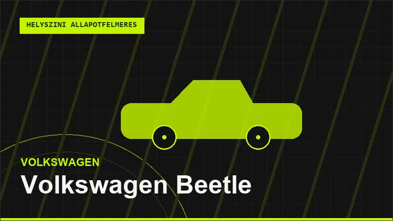 Volkswagen Beetle helyszíni autó állapotfelmérés vásárlás előtt